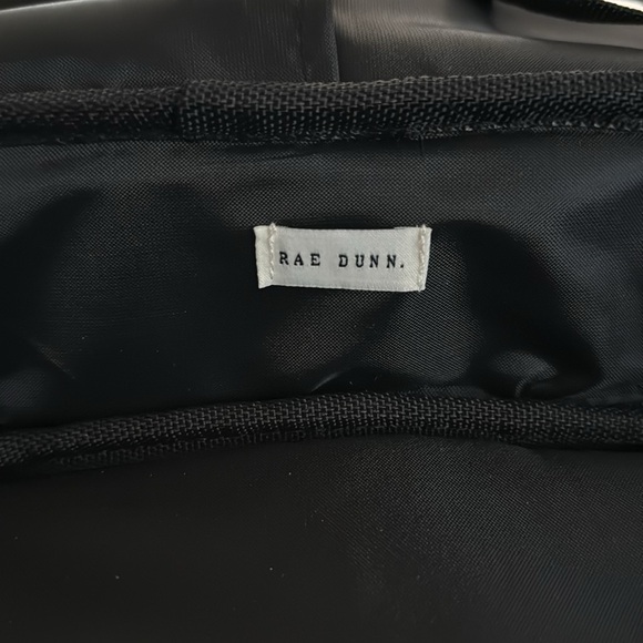 Rae Dunn Organize Black and White Zip Up Cosmetic Bag - Picture 4 of 6